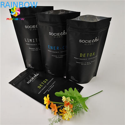 ミラースナックバッグのラミネート 牛肉粉末ナッツ用のアルミホイルジッパーバッグ