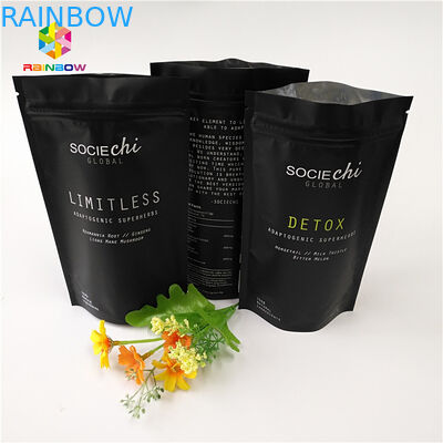 ミラースナックバッグのラミネート 牛肉粉末ナッツ用のアルミホイルジッパーバッグ