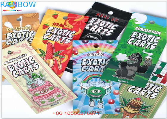 SGSの草の香の包装のホログラム ホイルのVapeのカートリッジ小型マイラーのZiplock袋