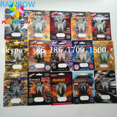 性の丸薬カプセルのサイ69のパッケージのカード箱を包む頭痛のプラスチック包装無し