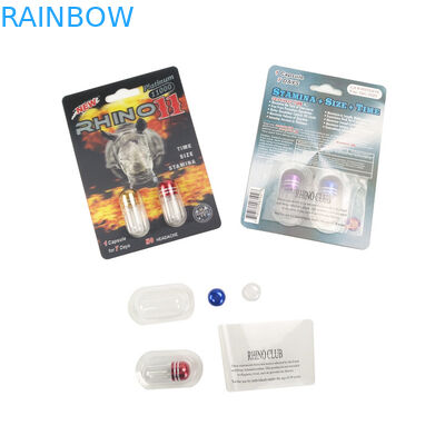 最も新しいマンバの黒の馬のパッキングの男性の強化の丸薬サイ600K 700Kプラチナ性の丸薬パックのための極度のヒョウ3Dカード