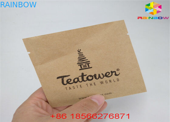 Matchaの茶はジッパーの袋を立てます薄板にされた物質的なアルミ ホイルがクラフト紙をリサイクルする