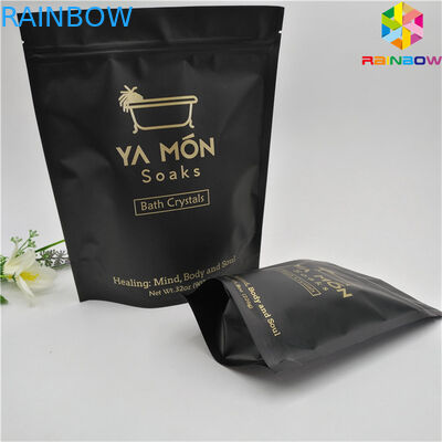 習慣は最下のガセット袋の底袋が付いているアルミ ホイルの包装袋を印刷するあなた自身のロゴ明確なジッパーのfoilbagを袋に入れます