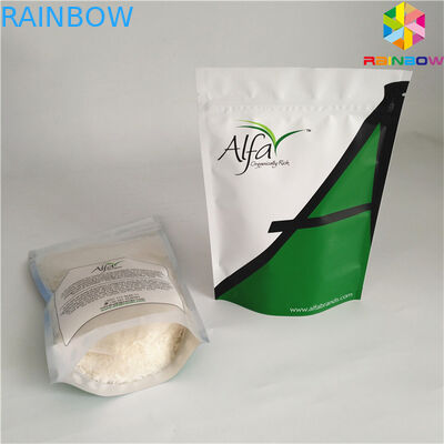 習慣は最下のガセット袋の底袋が付いているアルミ ホイルの包装袋を印刷するあなた自身のロゴ明確なジッパーのfoilbagを袋に入れます