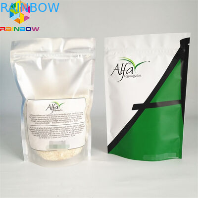 習慣は最下のガセット袋の底袋が付いているアルミ ホイルの包装袋を印刷するあなた自身のロゴ明確なジッパーのfoilbagを袋に入れます