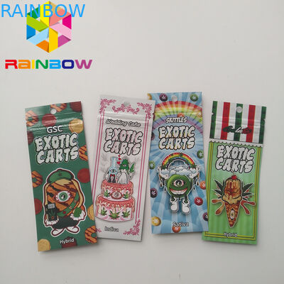 Cbdジップ ロック式のオイルのエキゾチックなカートを包むレーザー光線写真Vapeのカートリッジ プラスチック袋