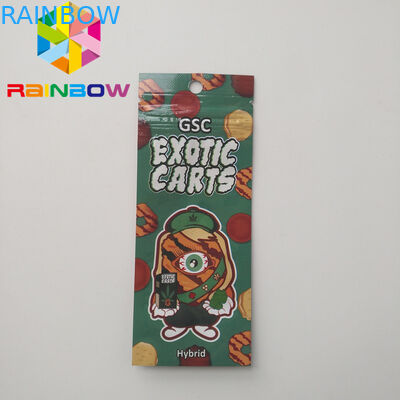 Cbdジップ ロック式のオイルのエキゾチックなカートを包むレーザー光線写真Vapeのカートリッジ プラスチック袋