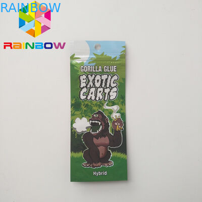 Cbdジップ ロック式のオイルのエキゾチックなカートを包むレーザー光線写真Vapeのカートリッジ プラスチック袋