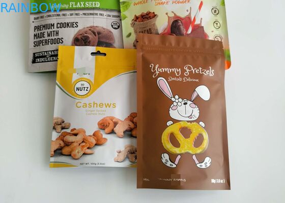 魚の米のための乾燥された食品包装袋のアルミニウム プラスチック ジッパーの上はスパイスを播きます