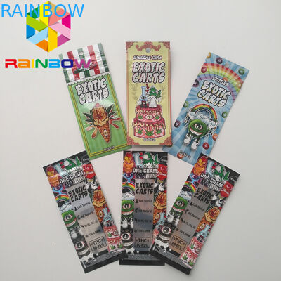 マイラー小型ジップ ロック式袋、マイラーの食品包装のレーザー光線写真エキゾチックなカートのVapeのカートリッジ