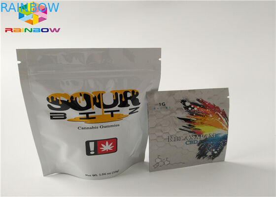 破損のノッチとのアルミ ホイルのジッパー ロックのポリ袋の食品包装の袋の注文のサイズ