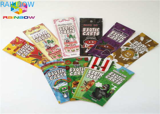 草の香の適用されるResealableポリ袋AC1003 CBD Vapeオイルのカートリッジ包装