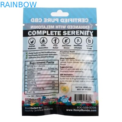 臭いの証拠の草の香の包装のジッパー ロックのマイラーCBDオイルの雑草の麻はグラビア印刷の印刷を袋に入れます