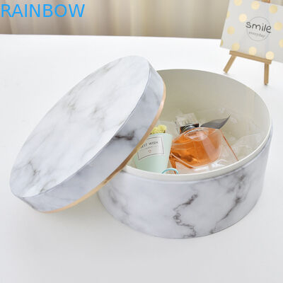 ロゴの防水再生利用できる紙箱の包装のボール紙の円形の花箱