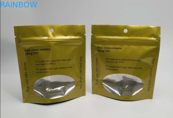 ジップ ロック式臭いの証拠はEdibles粘着性くまキャンデーのための袋オイルの雑草の麻のプラスチックを立てます