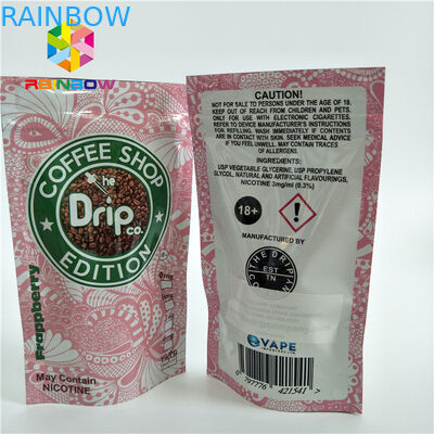 ジップ ロック式薄板にされた物質的なプラスチック袋の包装は1つの方法弁が付いている袋を立てます