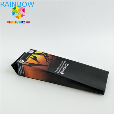 クラフト紙の側面のガセットはコーヒー袋、密封されたポリ袋の注文の印刷を立てます