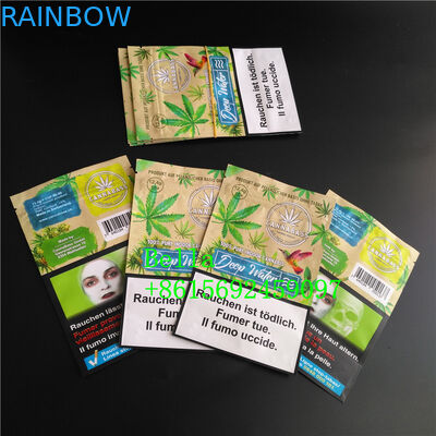 明確な窓はハーブ ティーCBD Powerfoodの包装のためのジッパーの袋の注文の印刷を立てます