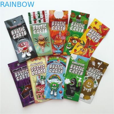 カートのジッパー ロック袋のマイラーのタイプ注文の印刷を包むエキゾチックなプラスチック袋