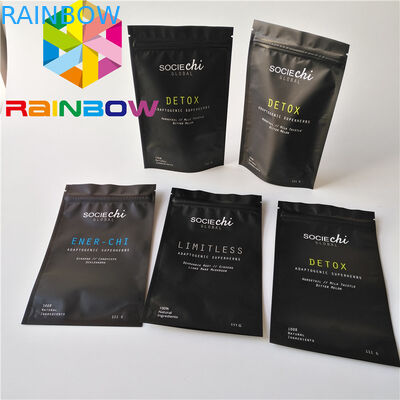 物質的な食品等級はジッパーの袋のホイルはさみ金が付いている円錐形のワサビノキの粉袋を立てます