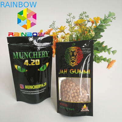 ジップ ロック式印刷されたホイルによって薄板にされるマイラーは袋のMmjの雑草のインド大麻の包装を立てます