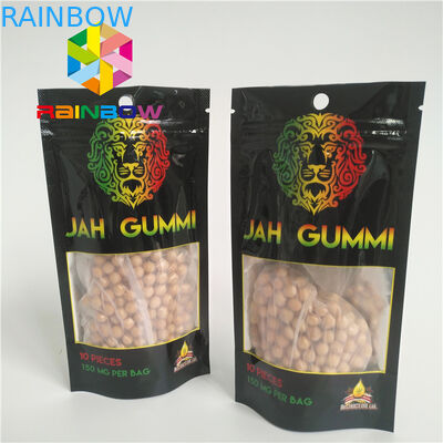 ジップ ロック式印刷されたホイルによって薄板にされるマイラーは袋のMmjの雑草のインド大麻の包装を立てます