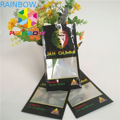 ジップ ロック式印刷されたホイルによって薄板にされるマイラーは袋のMmjの雑草のインド大麻の包装を立てます