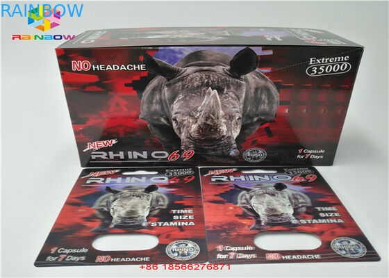 二重穴とリサイクルされる性の丸薬まめカードPacka 3Dのディスプレイ・ケースCMYKの印刷