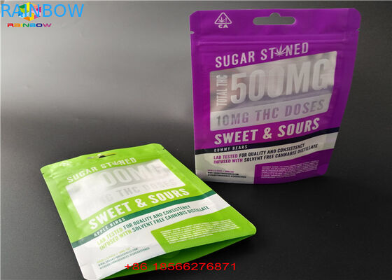 子供の証拠のジッパーのアルミ ホイルは袋CBD/のカートリッジPackingforの砂糖の粉を立てます