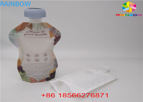 再使用可能な液体の口袋は、帽子のDoypackホイル ジュースの口が付いている袋を立てます