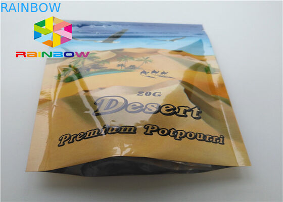 小さいジップ ロック式のパッキング袋、草の香エネルギー丸薬のためのアルミ ホイルの袋