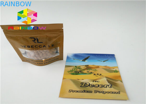 小さいジップ ロック式のパッキング袋、草の香エネルギー丸薬のためのアルミ ホイルの袋