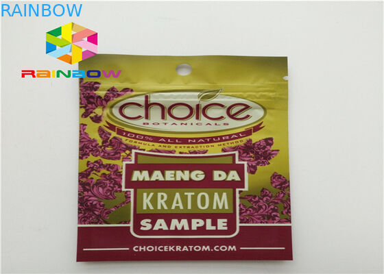 草の香のための3側面のシールを包む光沢のある/無光沢の効果のプラスチック袋