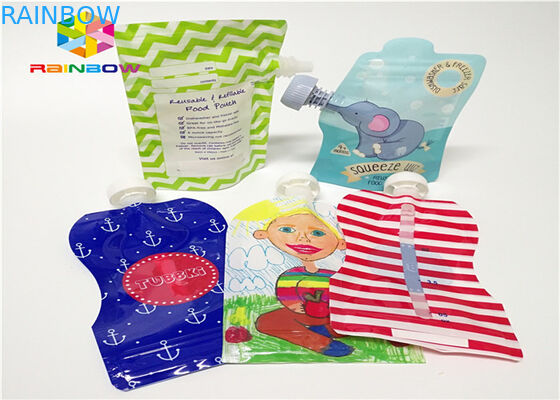 アルミ ホイルはカスタマイズされる口の袋の包装を立てま120mlプラスチックを印刷します