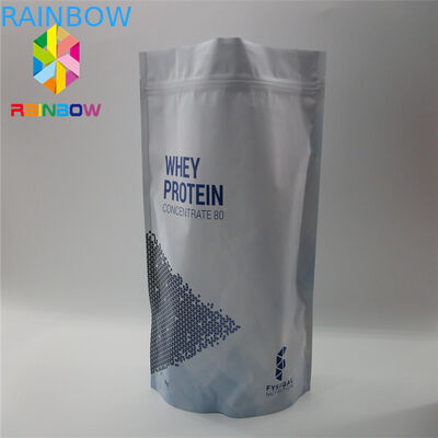 ジッパーの二重味方された無光沢の金の平らな食糧金庫袋を包むReclosableプラスチック袋