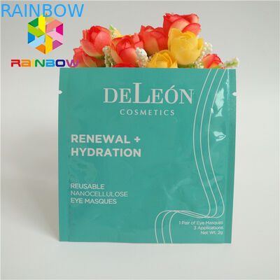 密封された側面がジップ ロック式袋を印刷した3つはアルミ ホイルの顔の目マスクを薄板にしました