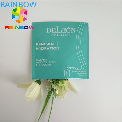 密封された側面がジップ ロック式袋を印刷した3つはアルミ ホイルの顔の目マスクを薄板にしました