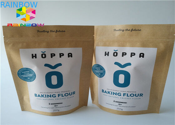 食糧のためのアルミ ホイルのジッパー ロックの紙袋の包装の袋のDoypackの小さい無光沢の効果