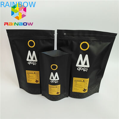 1つの方法弁のジップ ロック式のコーヒー バッグ印刷されるプラスチック袋の包装を立てて下さい