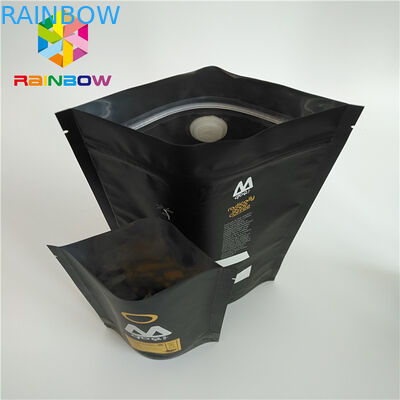 1つの方法弁のジップ ロック式のコーヒー バッグ印刷されるプラスチック袋の包装を立てて下さい