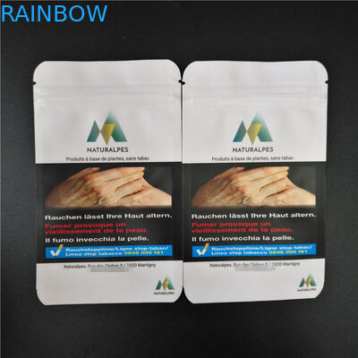 生物分解性の白いクラフトを包むTHC CBD Gummiesの草の香は食糧袋を袋に入れます