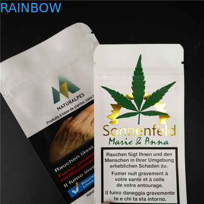 生物分解性の白いクラフトを包むTHC CBD Gummiesの草の香は食糧袋を袋に入れます