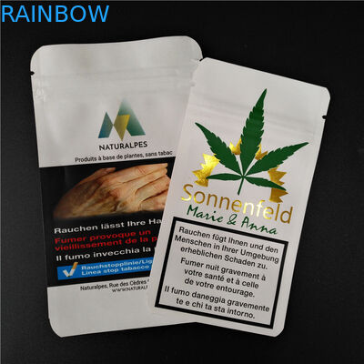 生物分解性の白いクラフトを包むTHC CBD Gummiesの草の香は食糧袋を袋に入れます