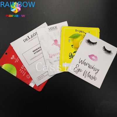 注文のグリップのシールは化粧品のアルミ ホイルの真空によって薄板にされる顔のマスクの包装を袋に入れます