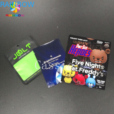 3側面によって密封されるジップ ロック式は袋の光沢のある印刷の化粧品の顔のマスクの包装を立てます