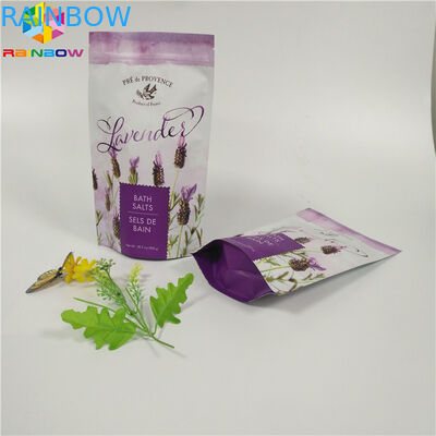 平底ボディを包む注文の無光沢の印刷ホイルの袋はジッパーが付いている袋をごしごし洗います