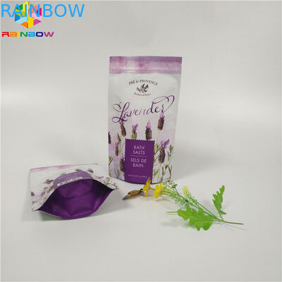 平底ボディを包む注文の無光沢の印刷ホイルの袋はジッパーが付いている袋をごしごし洗います