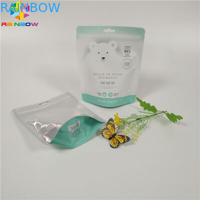 ボディはホイル防止のジッパー ロックが袋を立てる包装袋の多彩な印刷された湿気をごしごし洗います