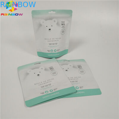 ジッパーの上はホイルの袋のアルミ ホイル ボディが袋をごしごし洗う包装のバス ソルトを立てます