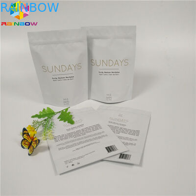 ジッパー ロックの袋のクラフトの習慣によって印刷される紙袋は包装の生物分解性の湿気を防止ごしごし洗います